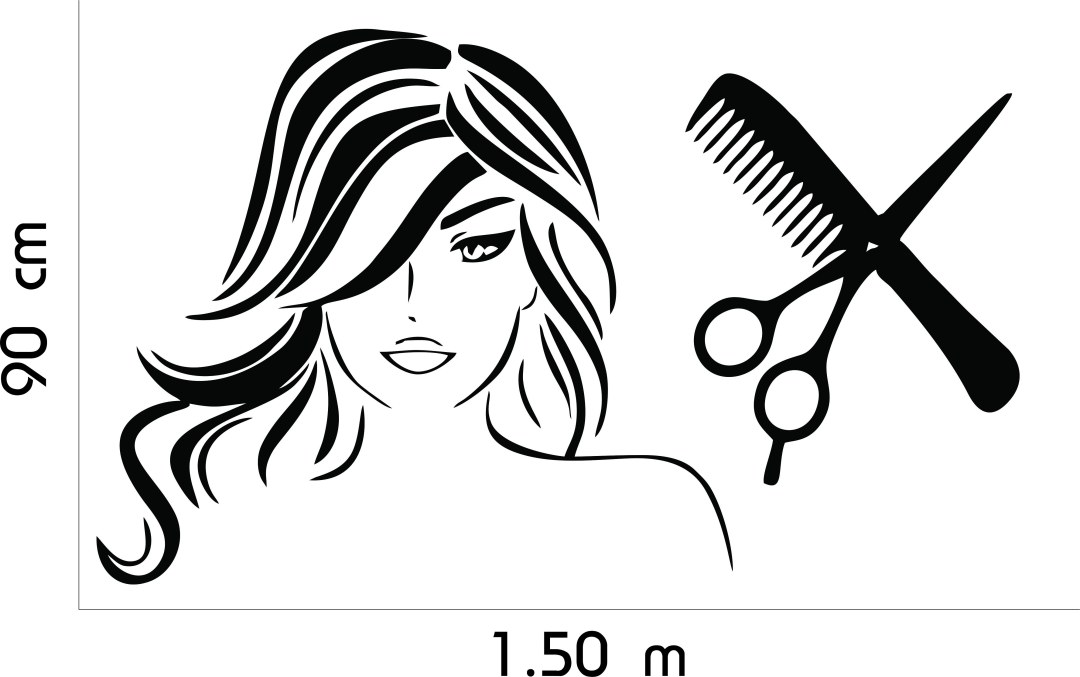 Tarjeta de presentación de peluquería blanca blanca