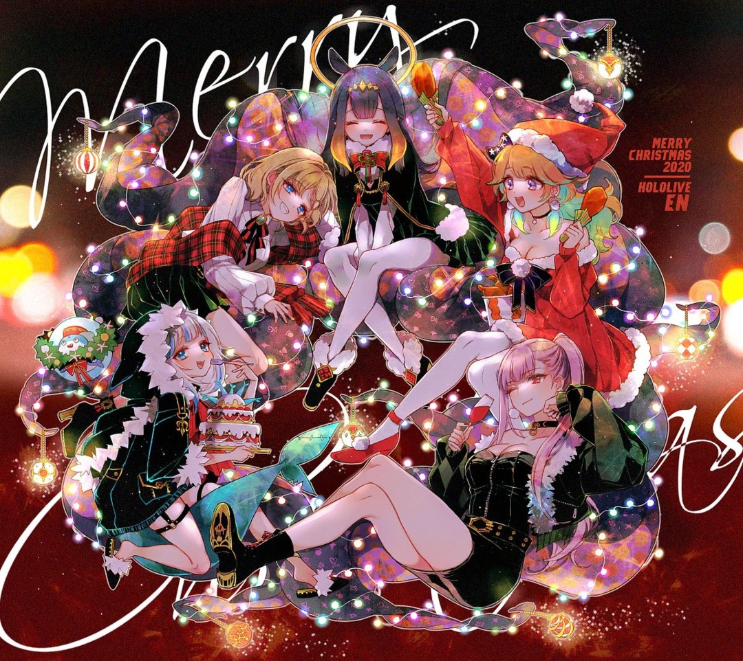 Hololive Amelia Watson y Gawr Gura Anime