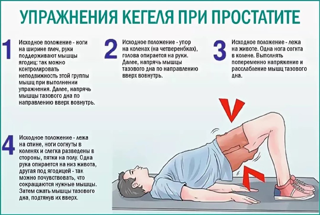 Gimnasia con complejo de prostatitis de ejercicios de kegel