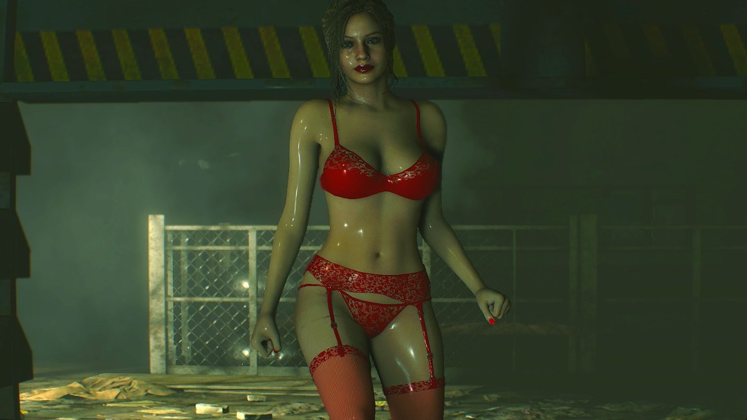 Claire Redfield en el remake de ropa interior