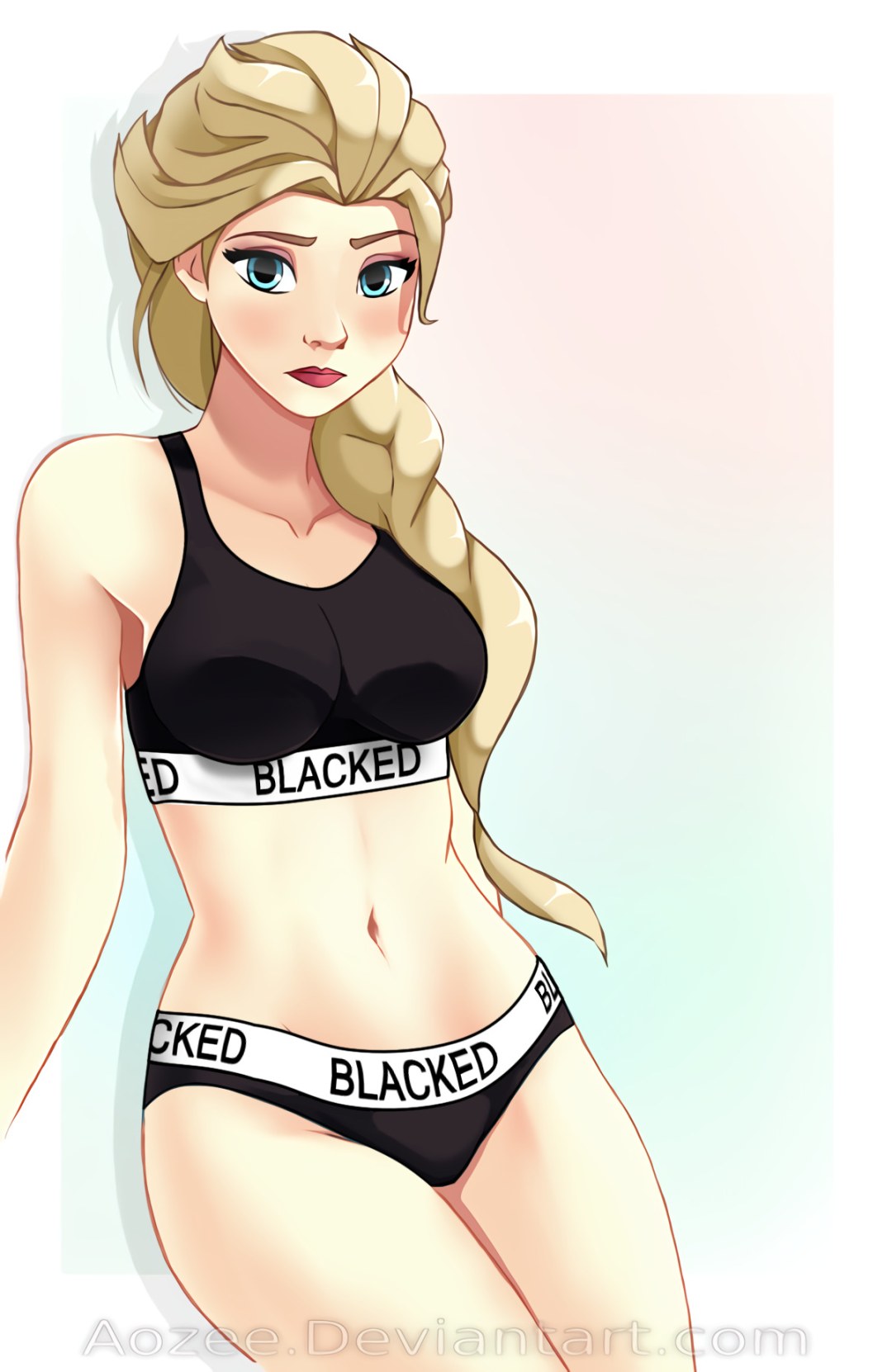 Elsa en ropa interior