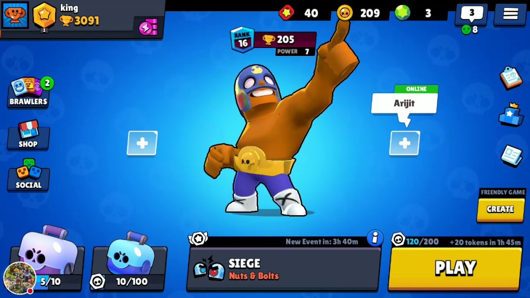 El primo 20 rango