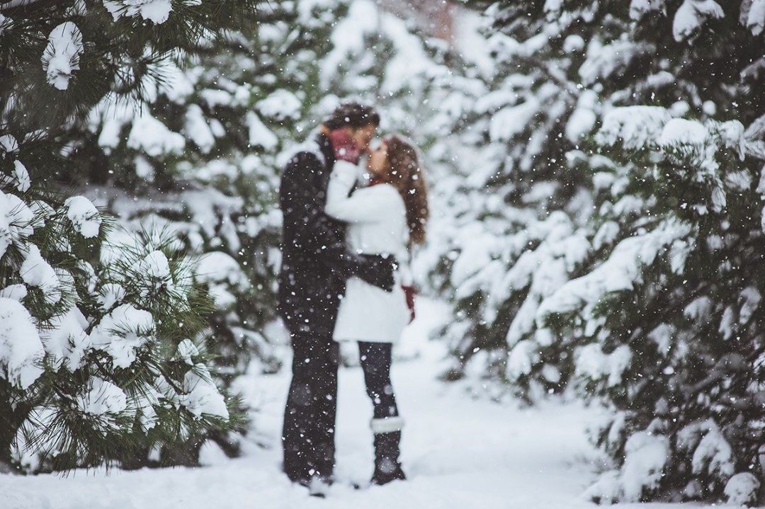 La pareja en invierno