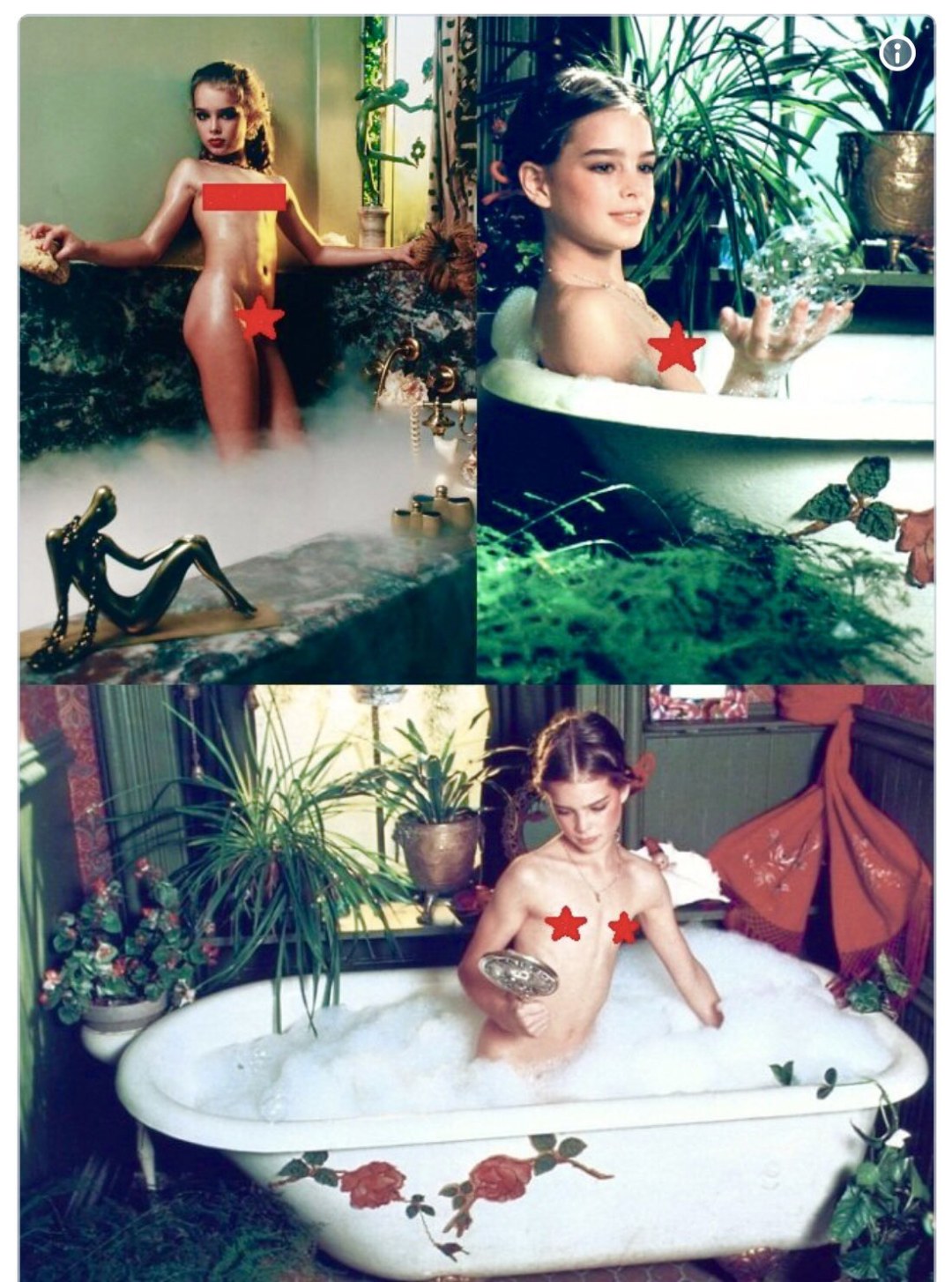 Escandalosa sesión de fotos Harry Gross con Brooke Shields B1975