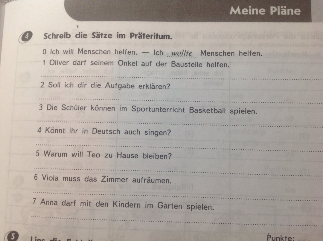 Por alemán schreib die fragen