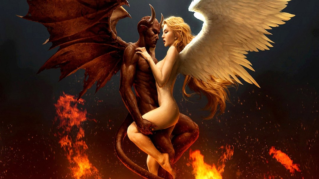 Arquero de ángel y treura de demonio