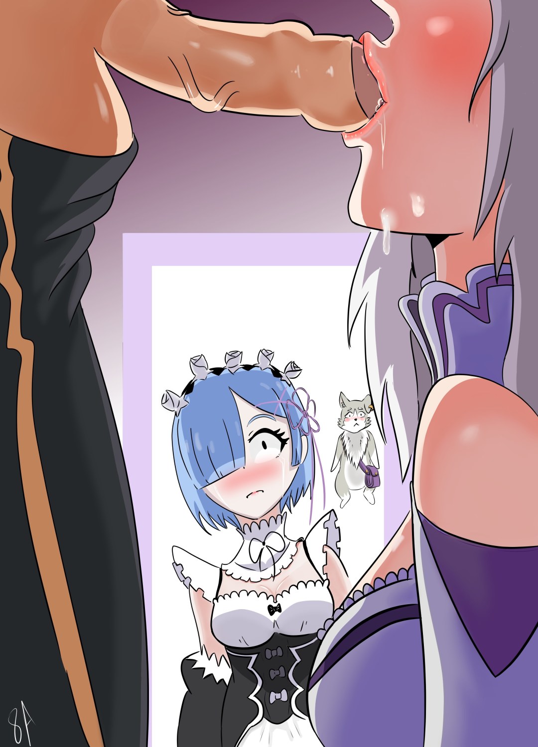 Anime Re Zero Hentai Ram Emilia