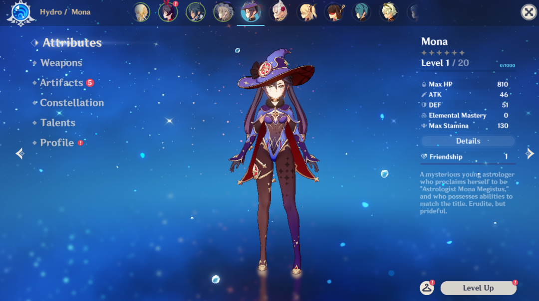 Capturas de pantalla de Mona Genshin