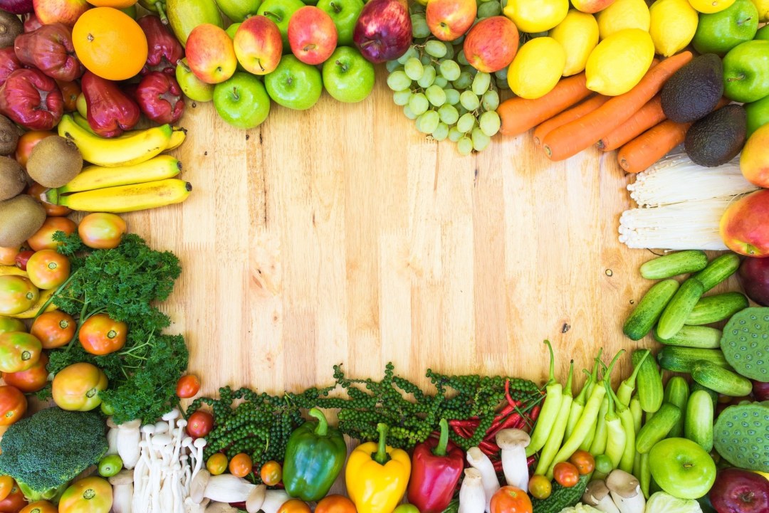 Antecedentes para verduras de presentación