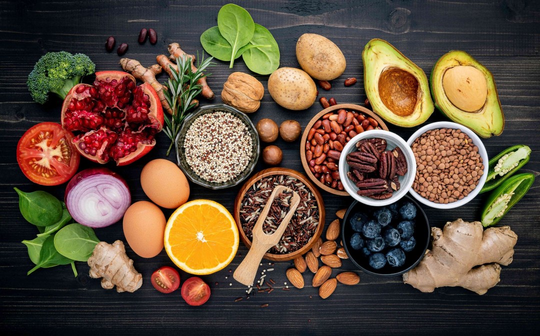 Frutas verduras nueces