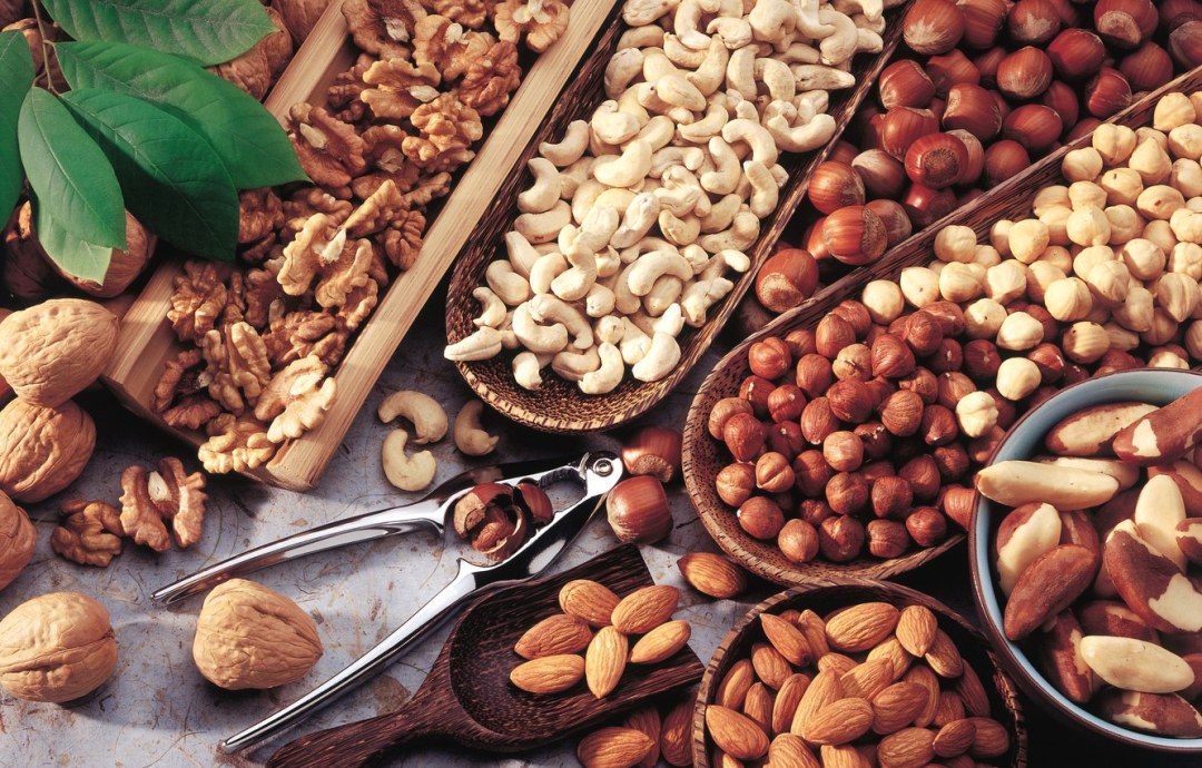 Grecia, almendras, anacardos, brasileño