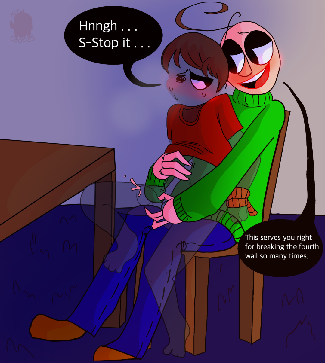 Baldi y director porno