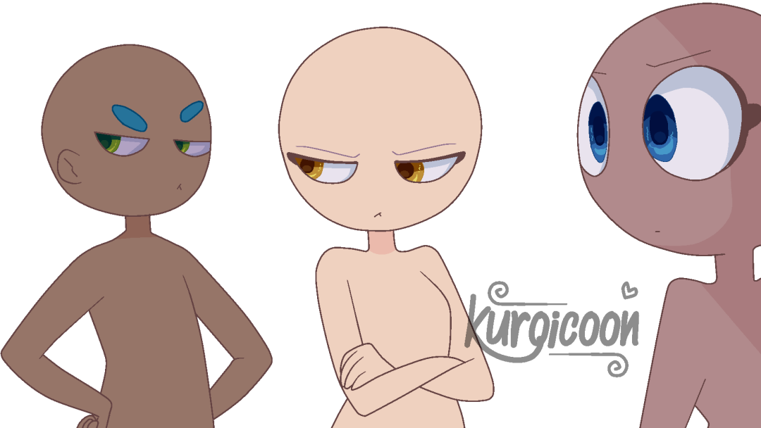 Chibi sin cabello y ropa