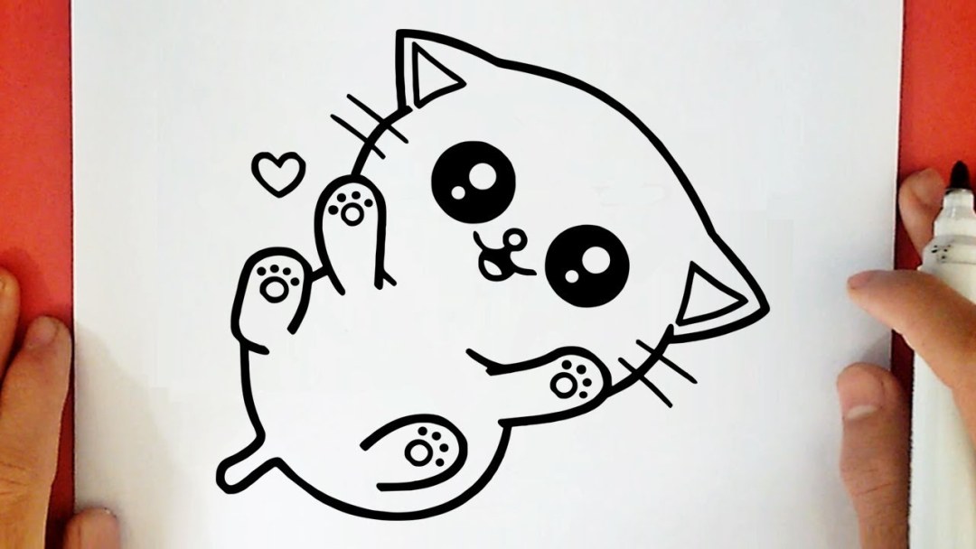 Coloración de gatos kawaii