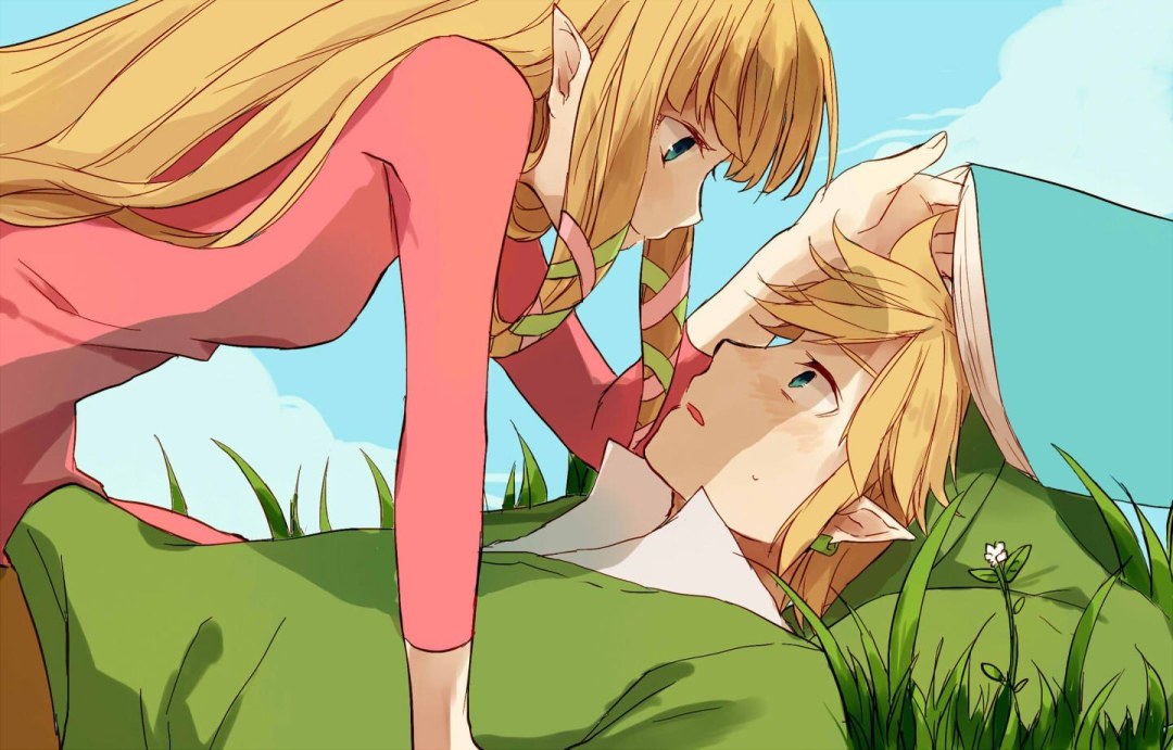 Princesa Zelda y Link Art