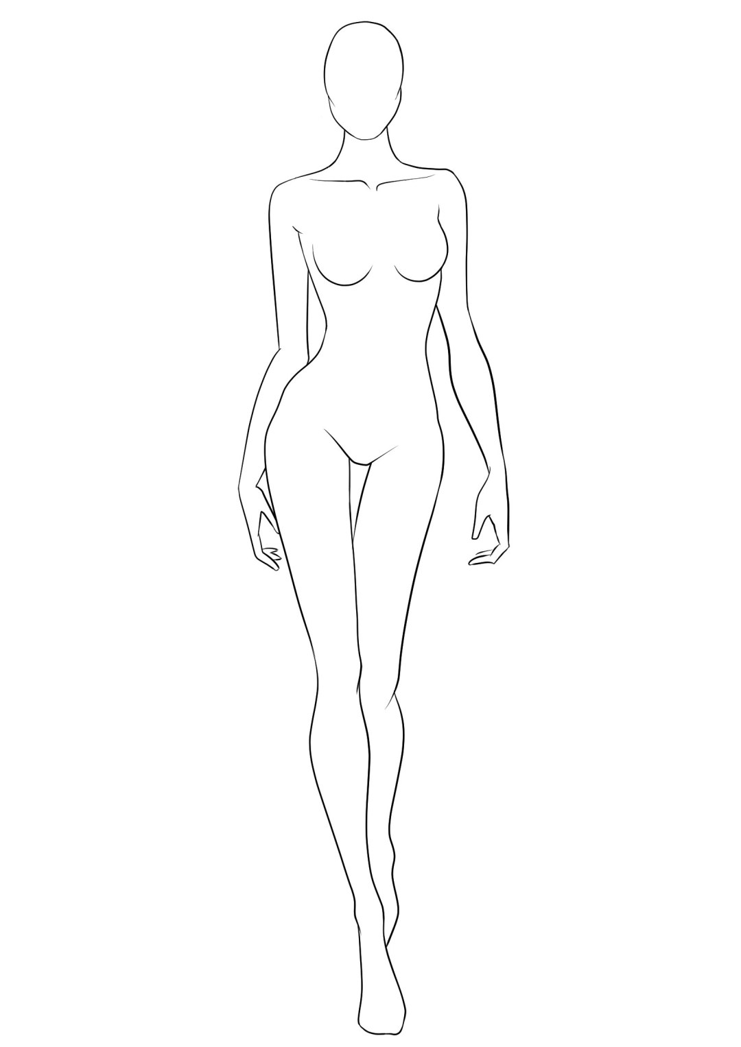 El cuerpo huesudo de la niña