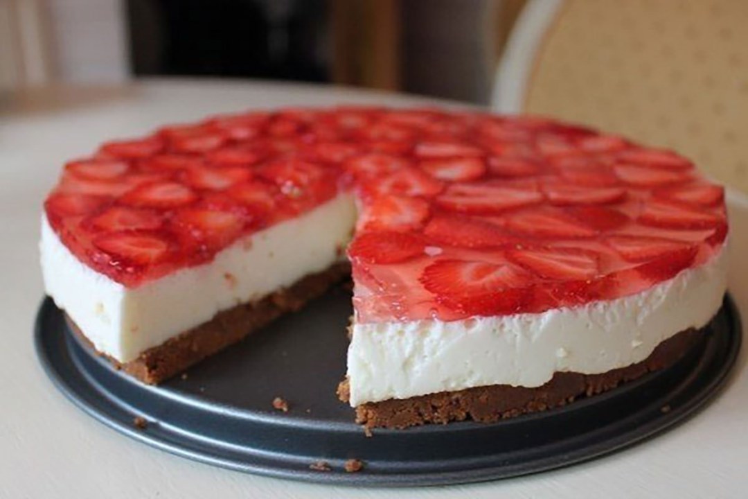 Pastel de queso fresa