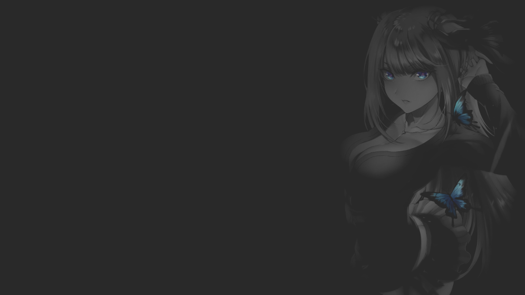 Chicas de anime sobre un fondo oscuro
