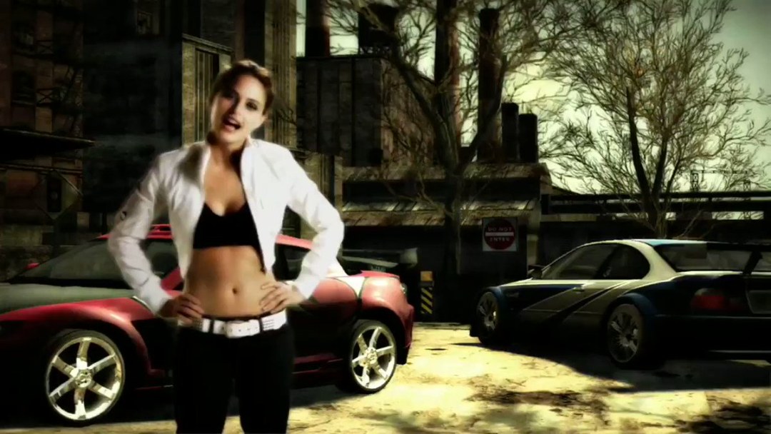 Josie Maran en la ropa interior de la necesidad de velocidad