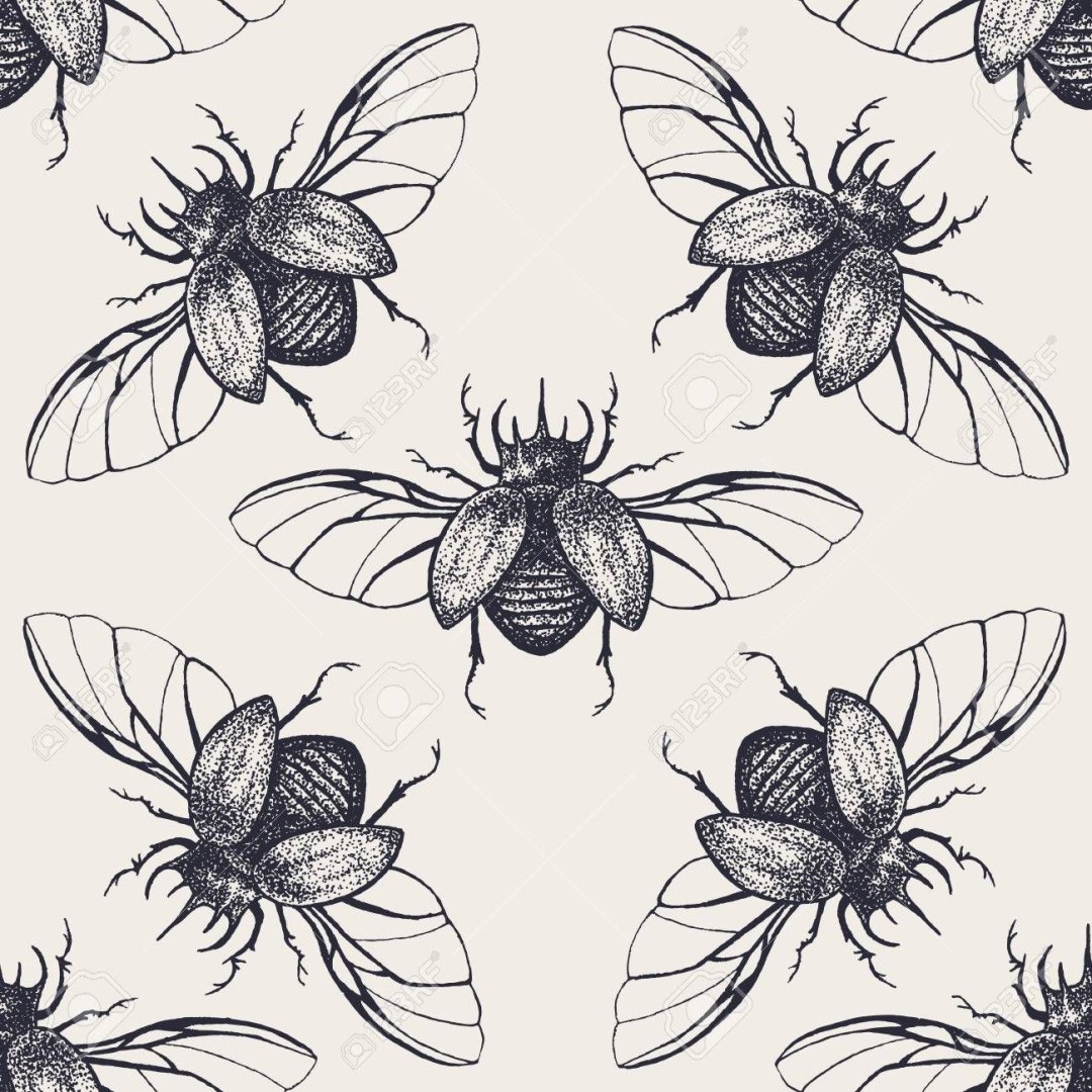 Estilización de plantas en insectos gráficos