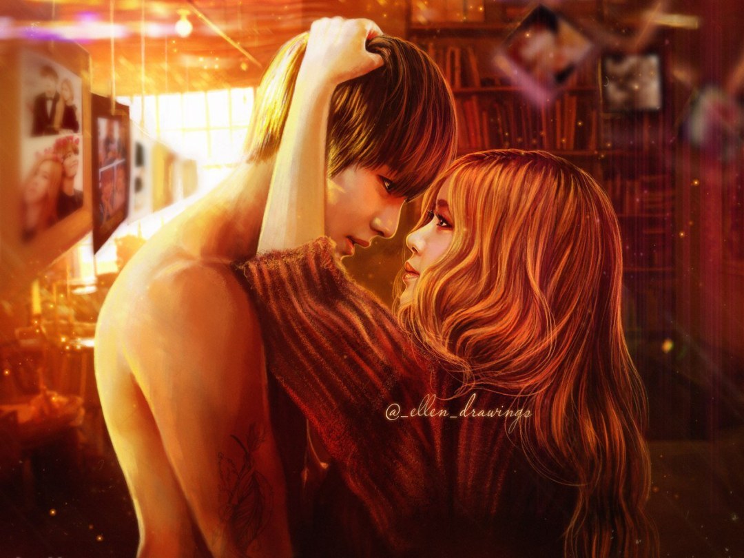 Arte de Rose y Jimin