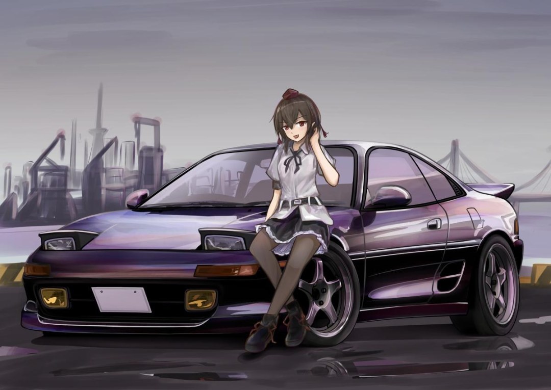 Girlas y autos de anime