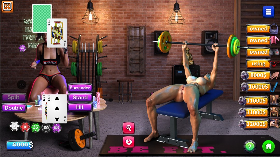 Juego de gimnasio caliente