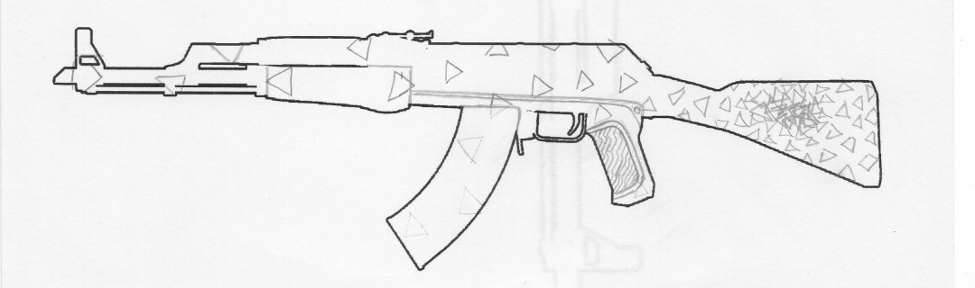 AK 47 ks ir a dibujar