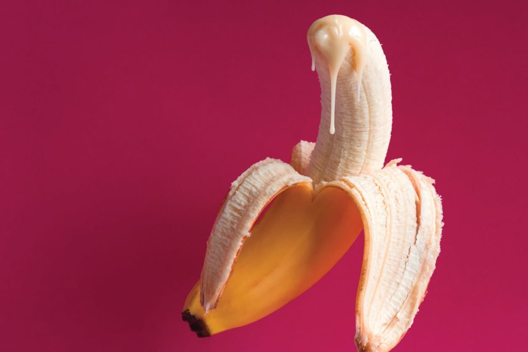 Plátano con foto de leche condensada