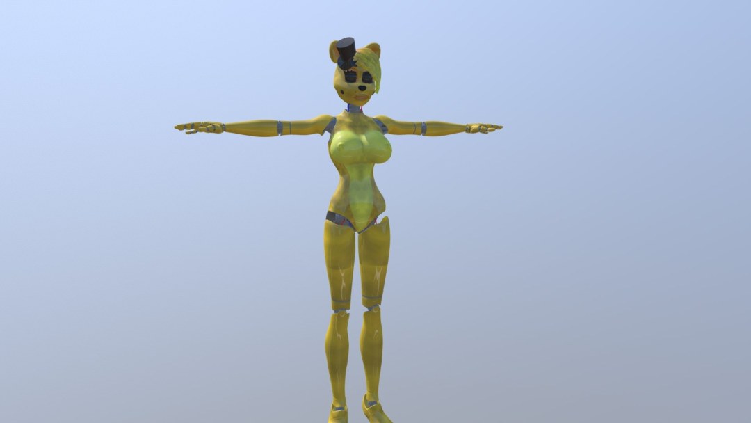Fnia Freddy Golden 3D SFM