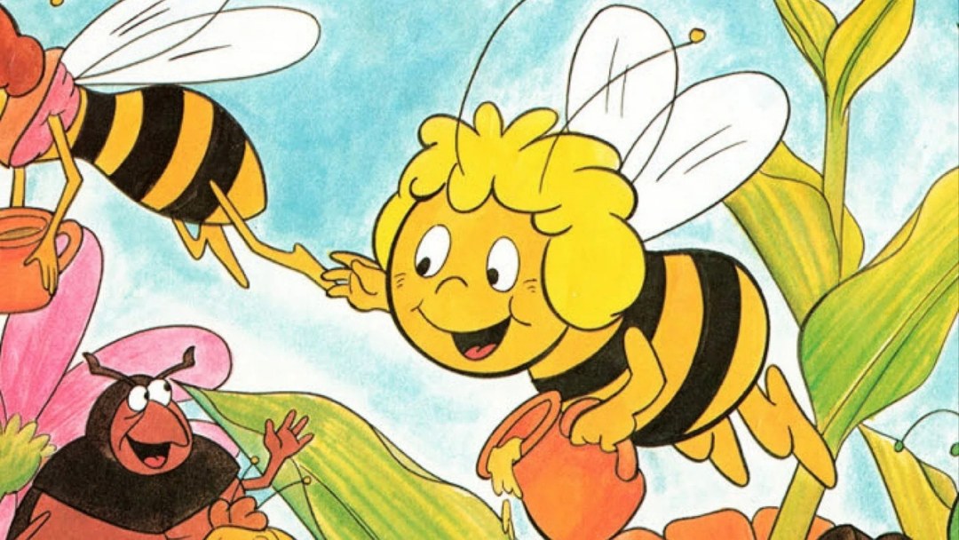 Una abeja de una caricatura