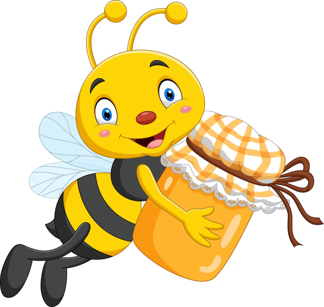 Abejas de dibujos animados