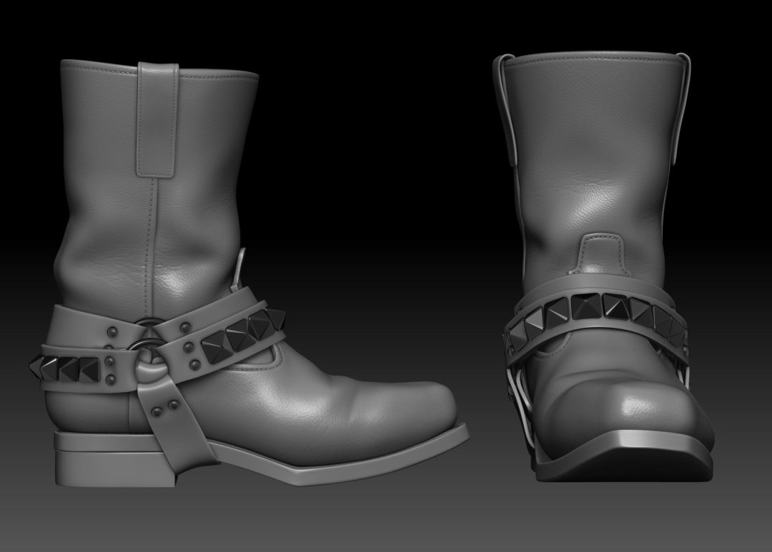 Botas 3D modelo zbrash
