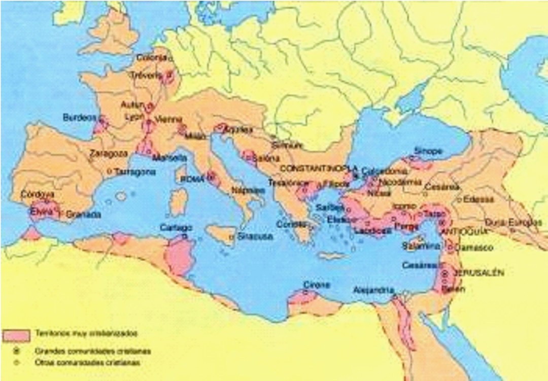 Roma imperios en el mapa