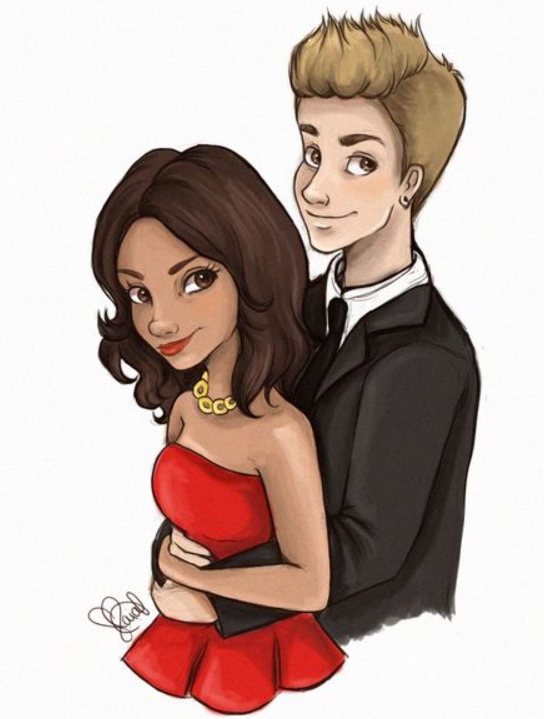 Beso de anime para niños