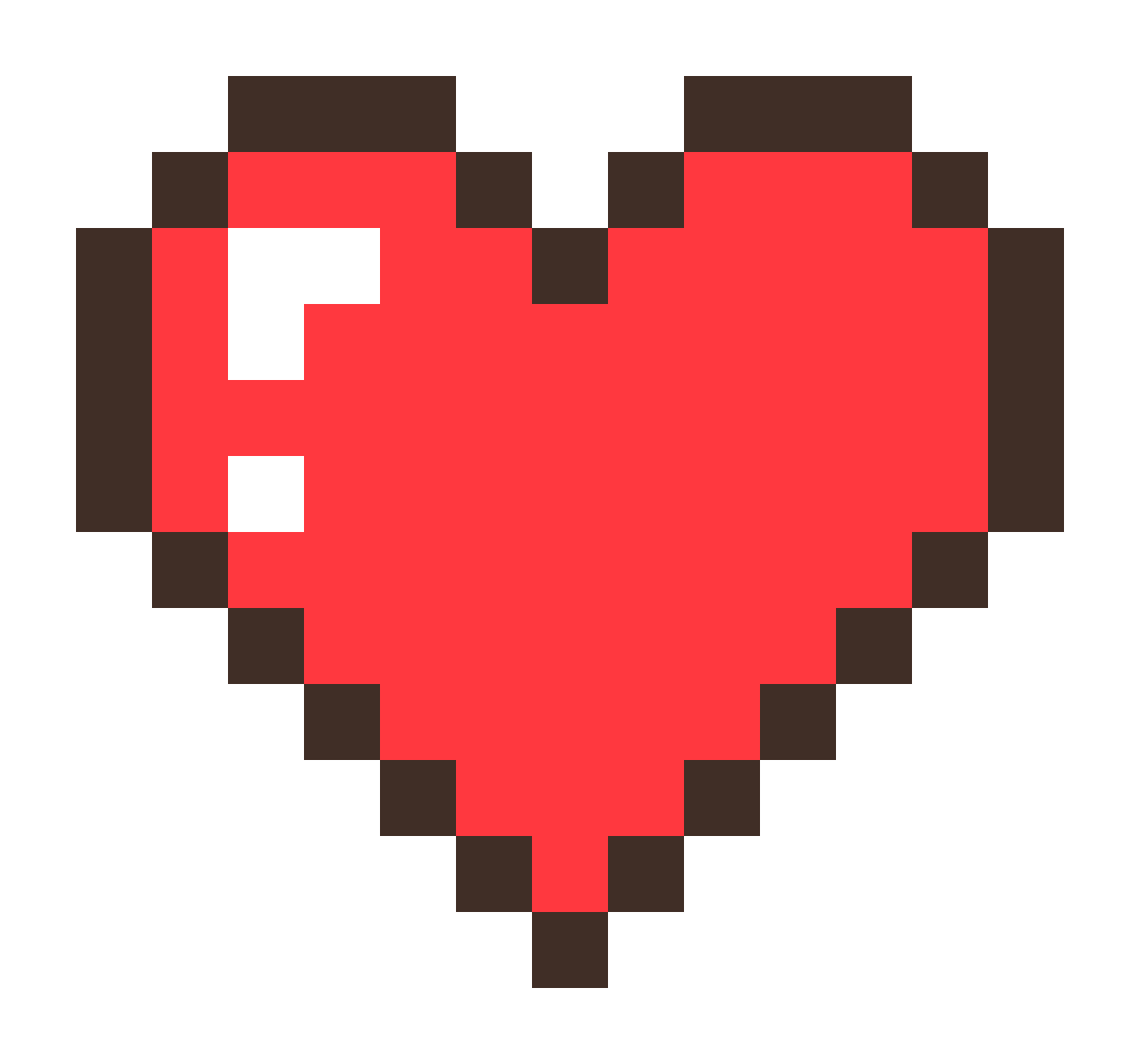 Arte de píxeles del corazón