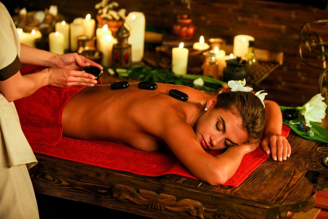 Miente de la chica del salón de spa