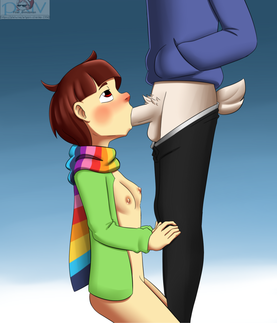 Storishift Azriel y Chara Hentai