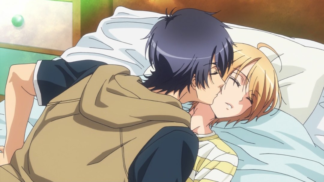 Escena de amor de anime