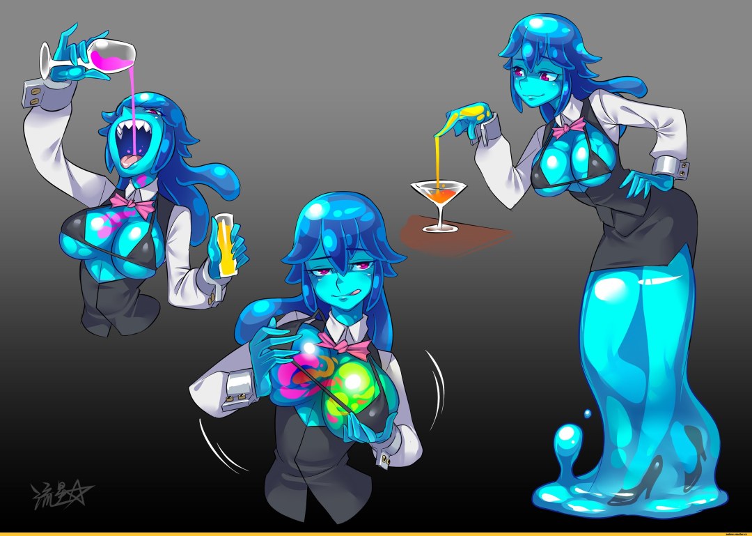 Chica monstruosa de limo