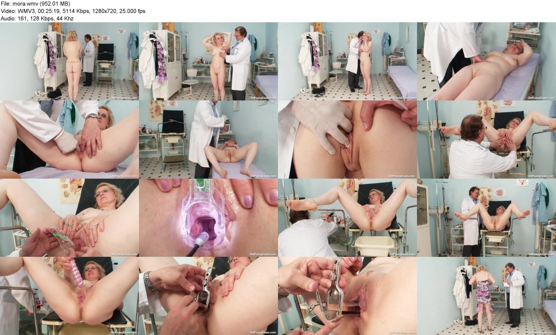 El médico de Gyno Old Kinky le da a la mujer madura un examen anal completo