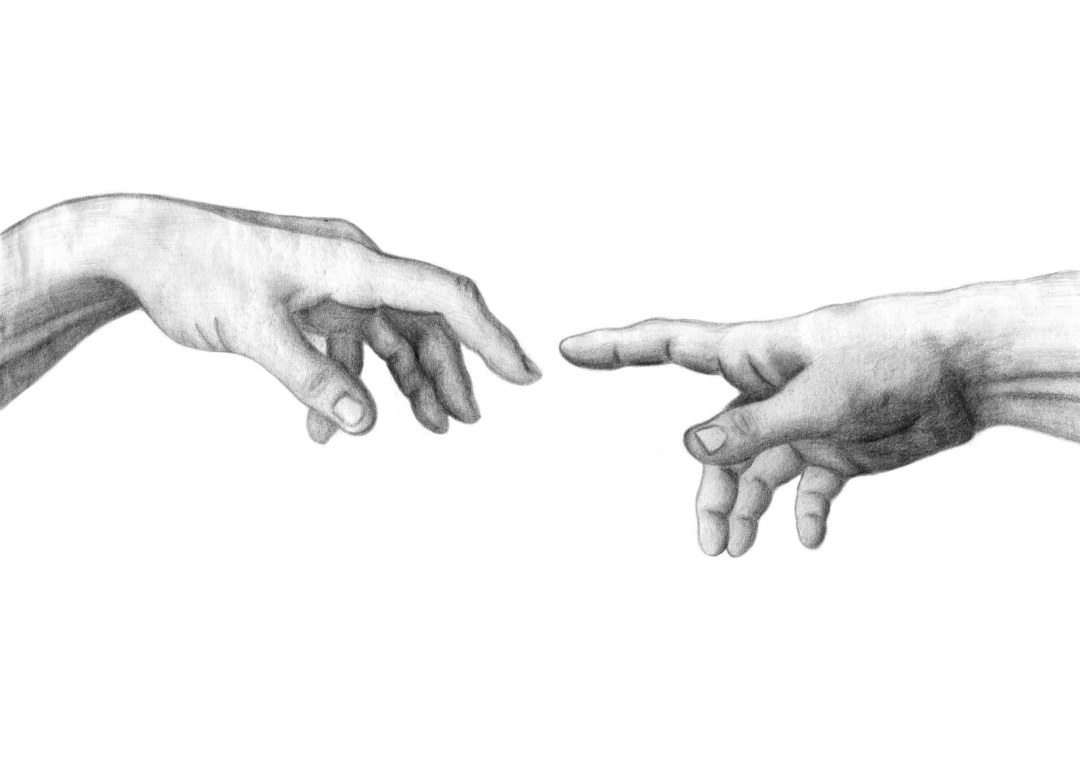 Michelangelo Creación Adam Sketch