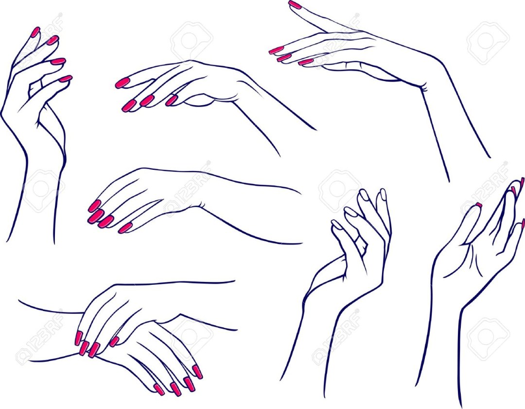 Dibujo a mano de las mujeres