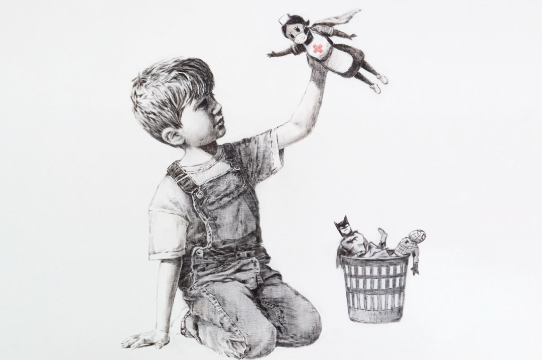 Superhéroes de Banksy