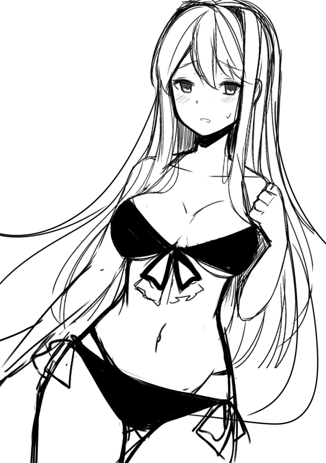 Anime tyanka negro blanco