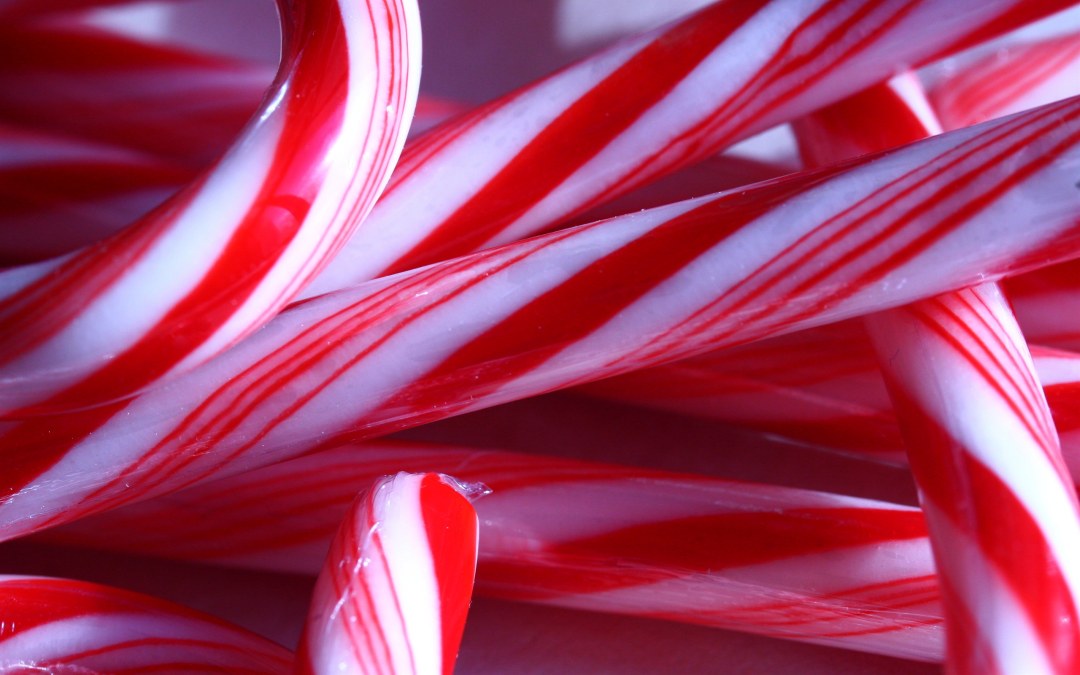 Candida con piezas de caramelo