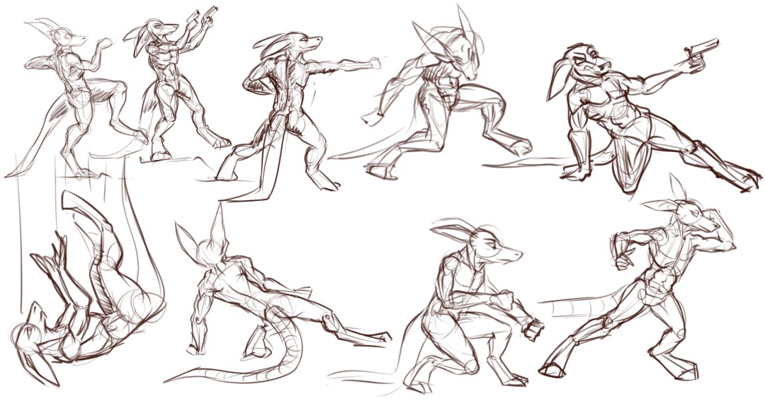Pose para dibujar
