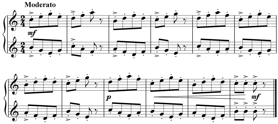 Composición con notas