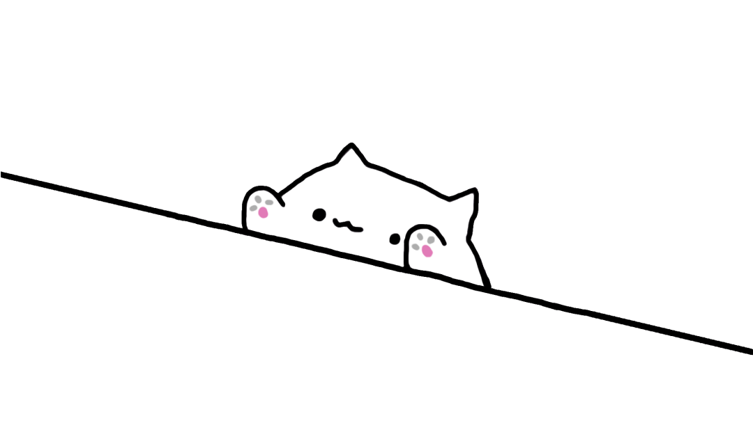 El gato golpea la mesa