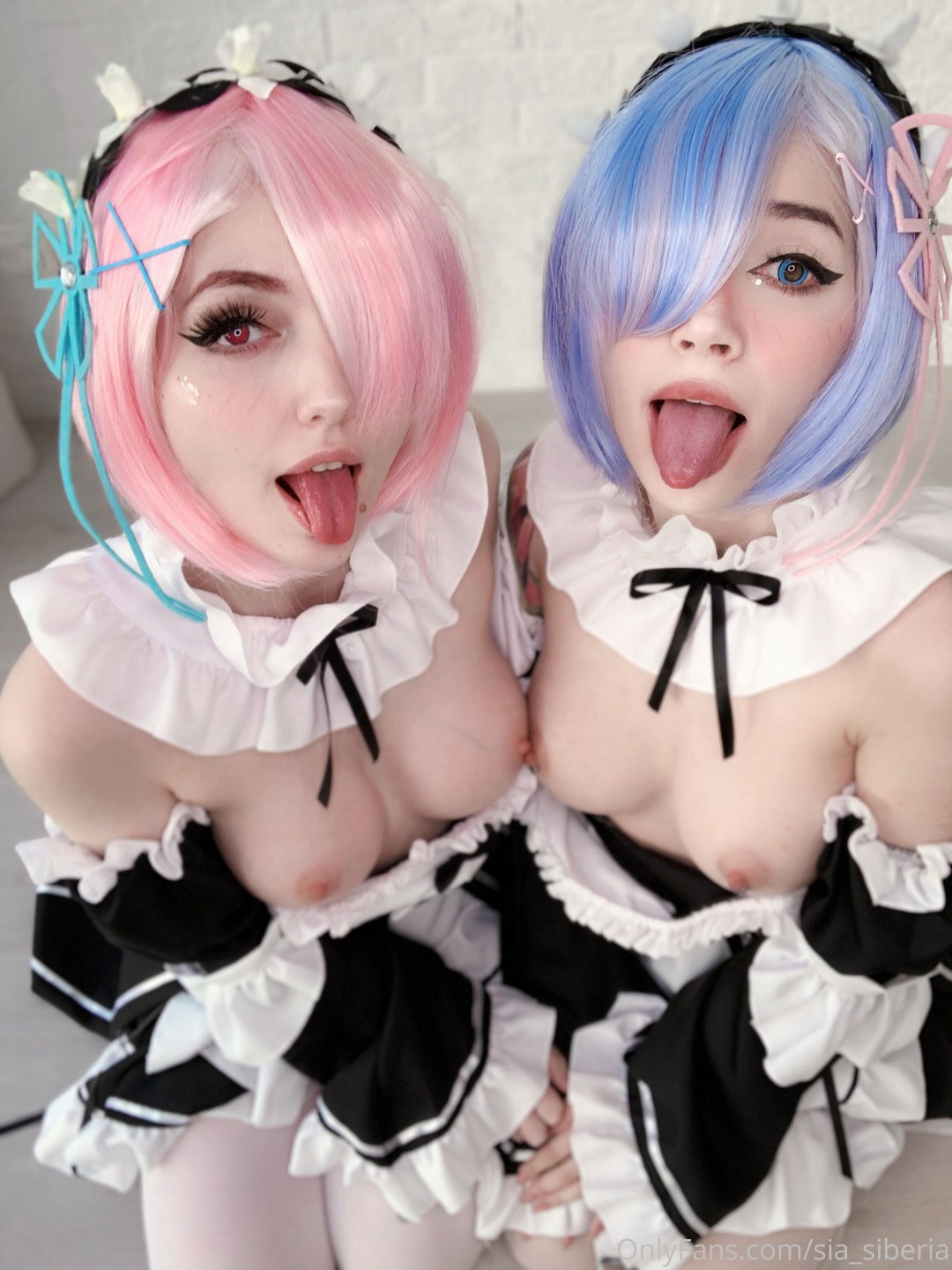 Saliva lesbiana re cero cosplay